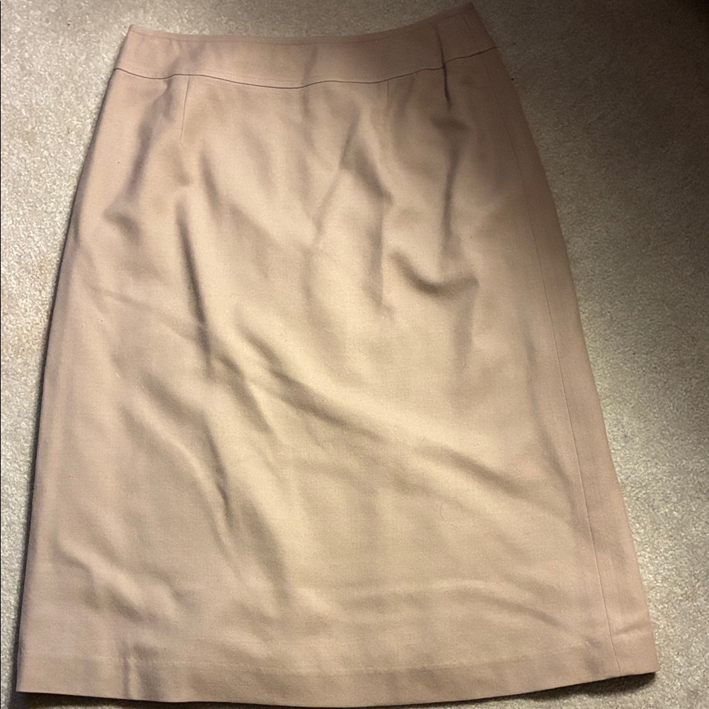 Talbots Classic Beige Pencil Skirt